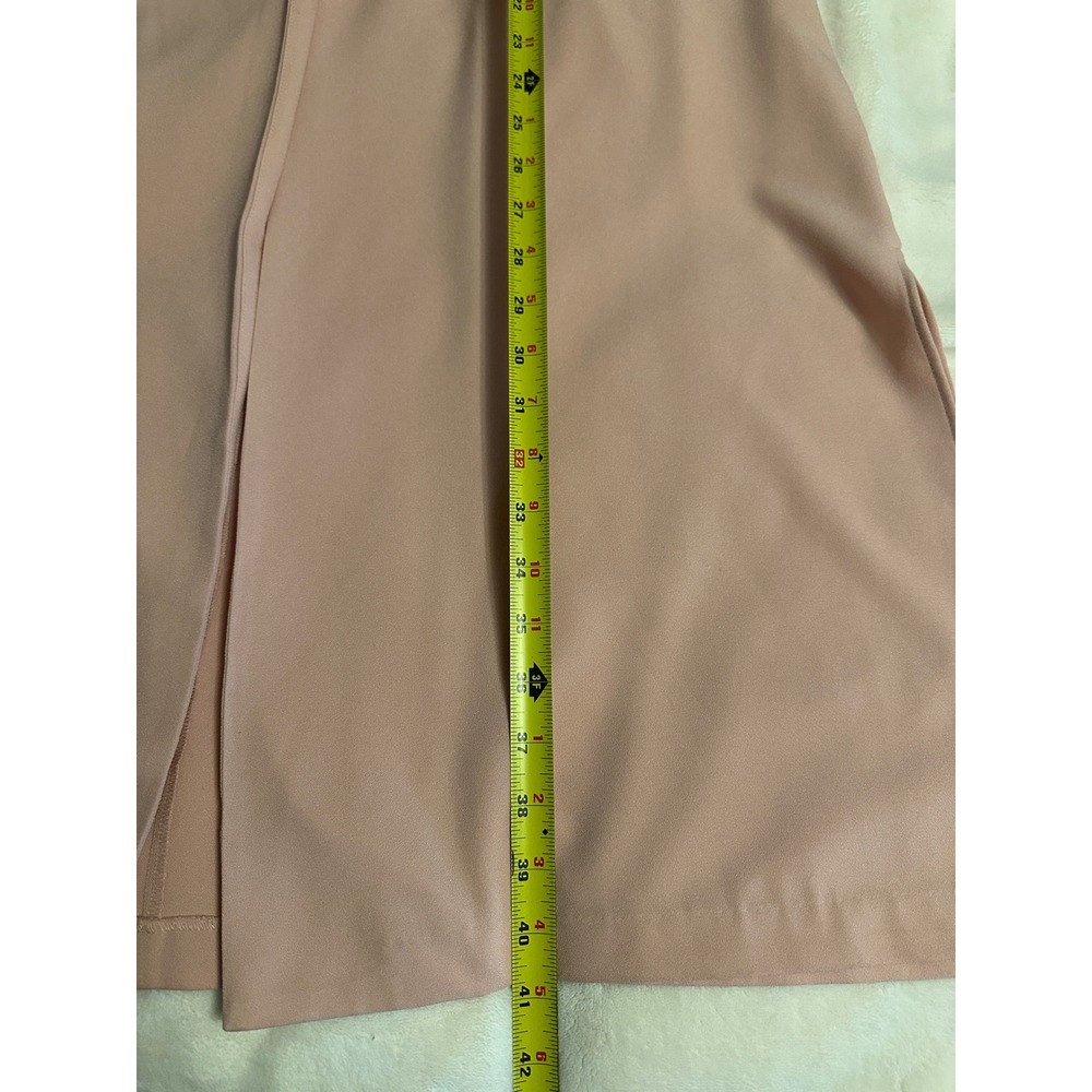 GNW Womens Plus Size 2X Peach Pink Open Front Draped Trench Coat Jacket NWT - Picture 13 of 14
